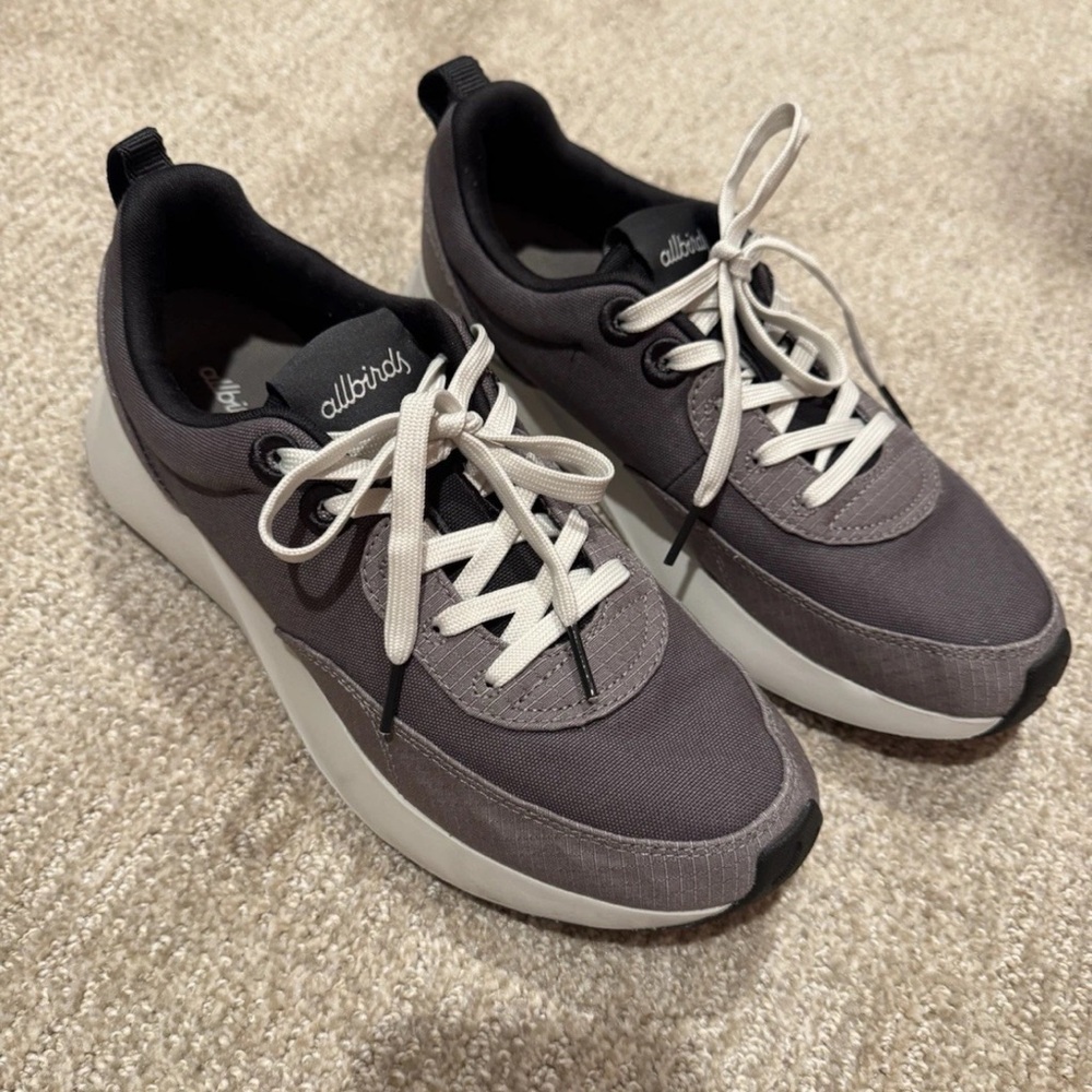 Allbirds Couriers Storm Grey Medium Grey Women’s 10 Tennis Shoes Organic Cotton